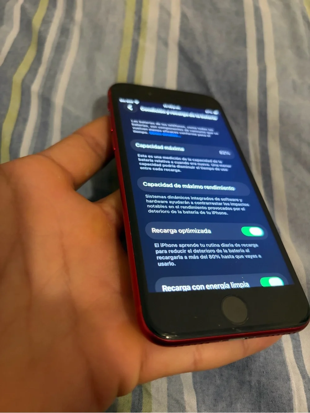 Apple red iphone